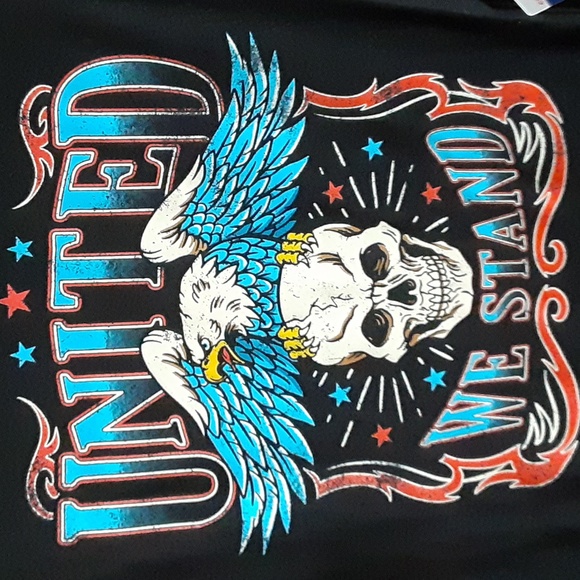 Patriotic United We Stand Muscle Tank Shirt Men's Size XL - Picture 5 of 5